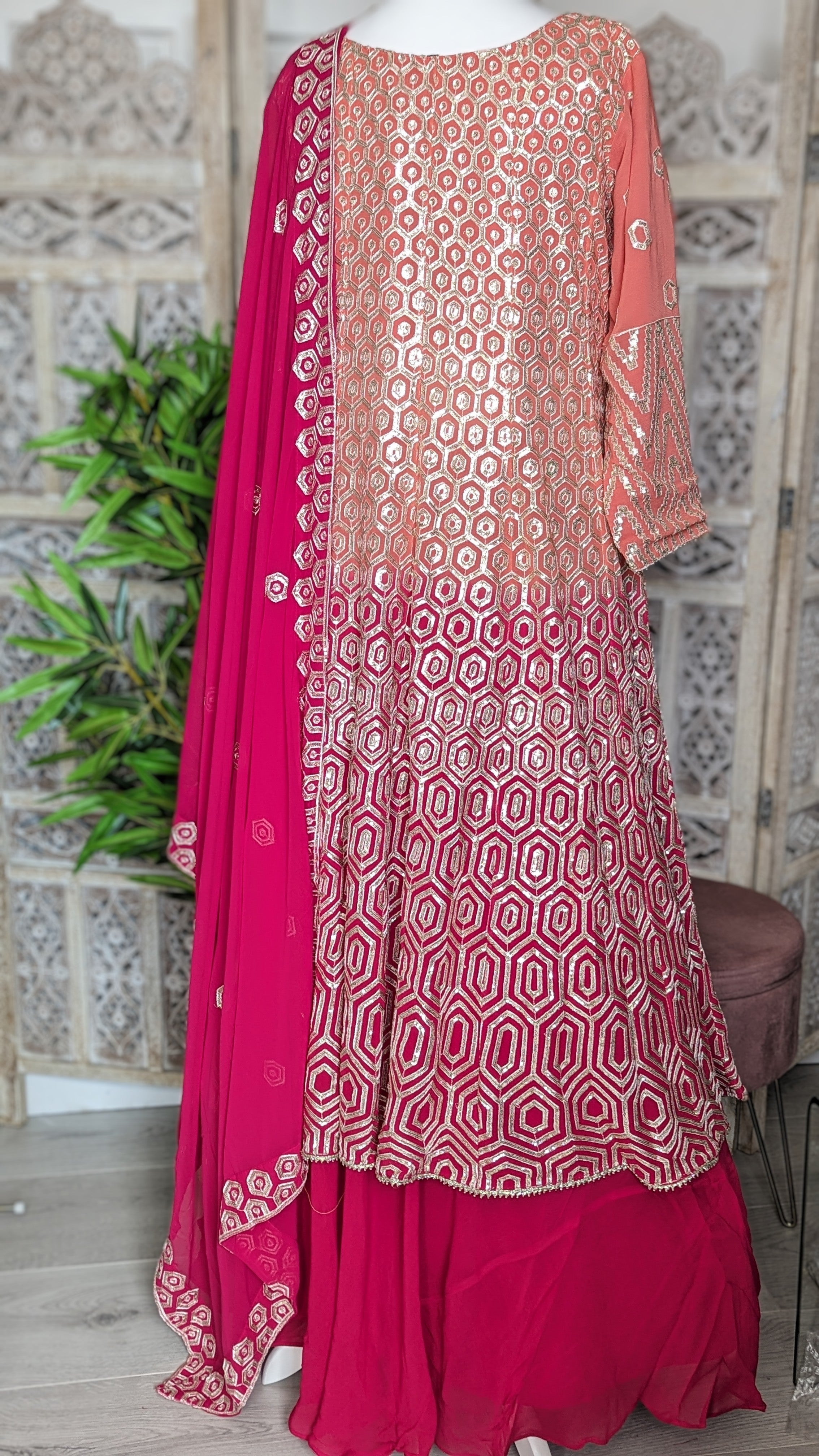 Two-tone Jacket lehenga (14-16)