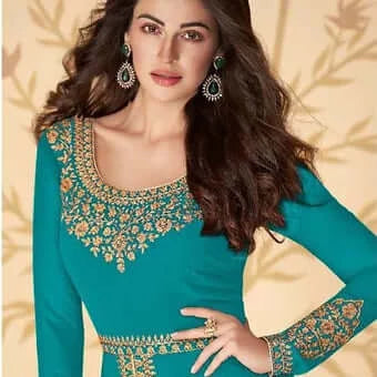 Aria Anarkali, Teal (14-16)