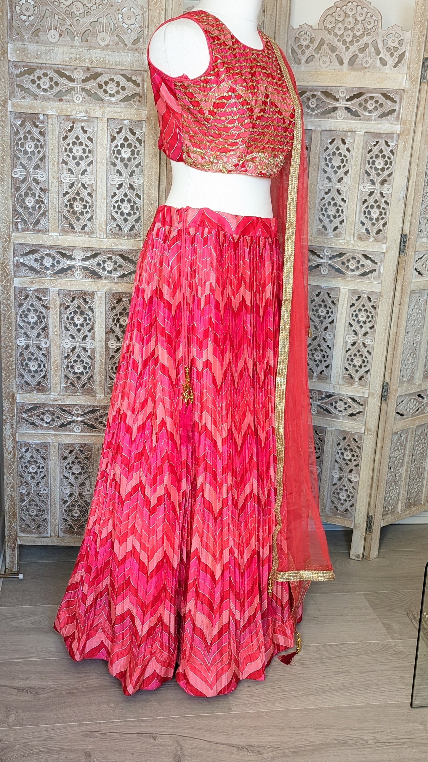 Wave Print Lehenga (14-16)