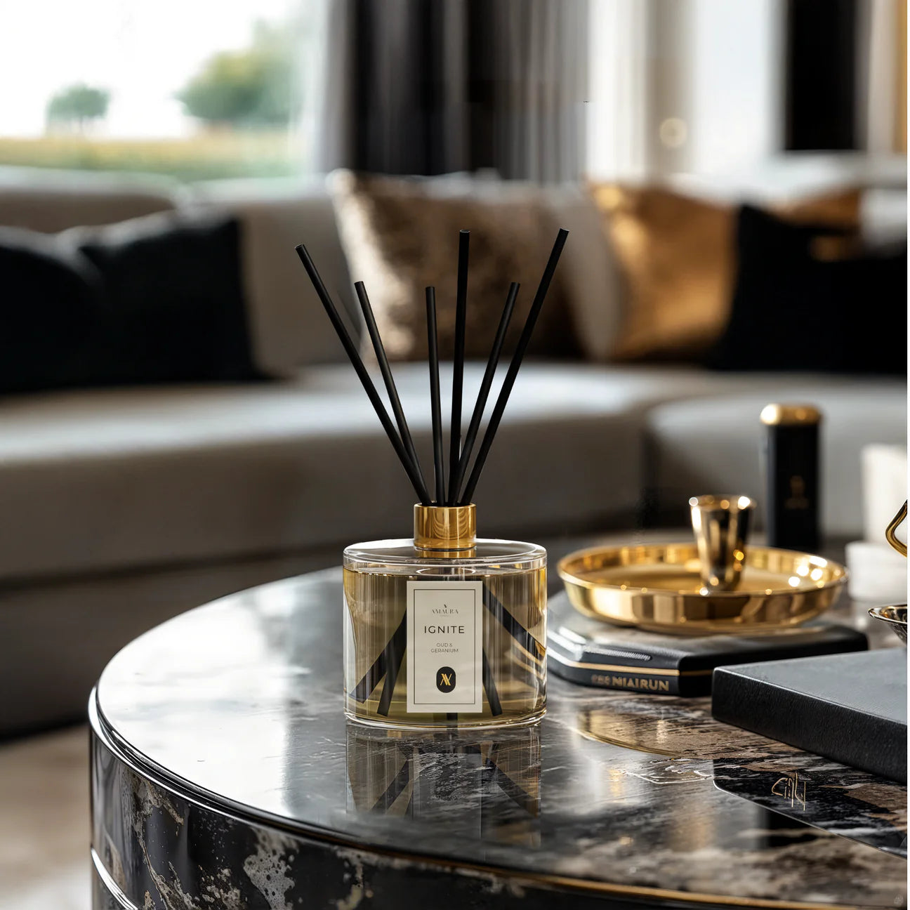 Ignite | Oud & Geranium | Eco Luxury Reed Diffuser