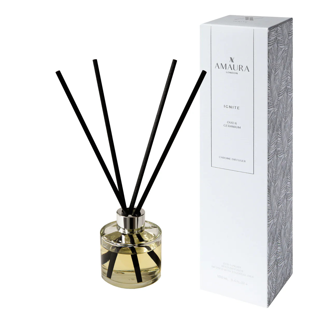 Ignite | Oud & Geranium | Eco Luxury Reed Diffuser