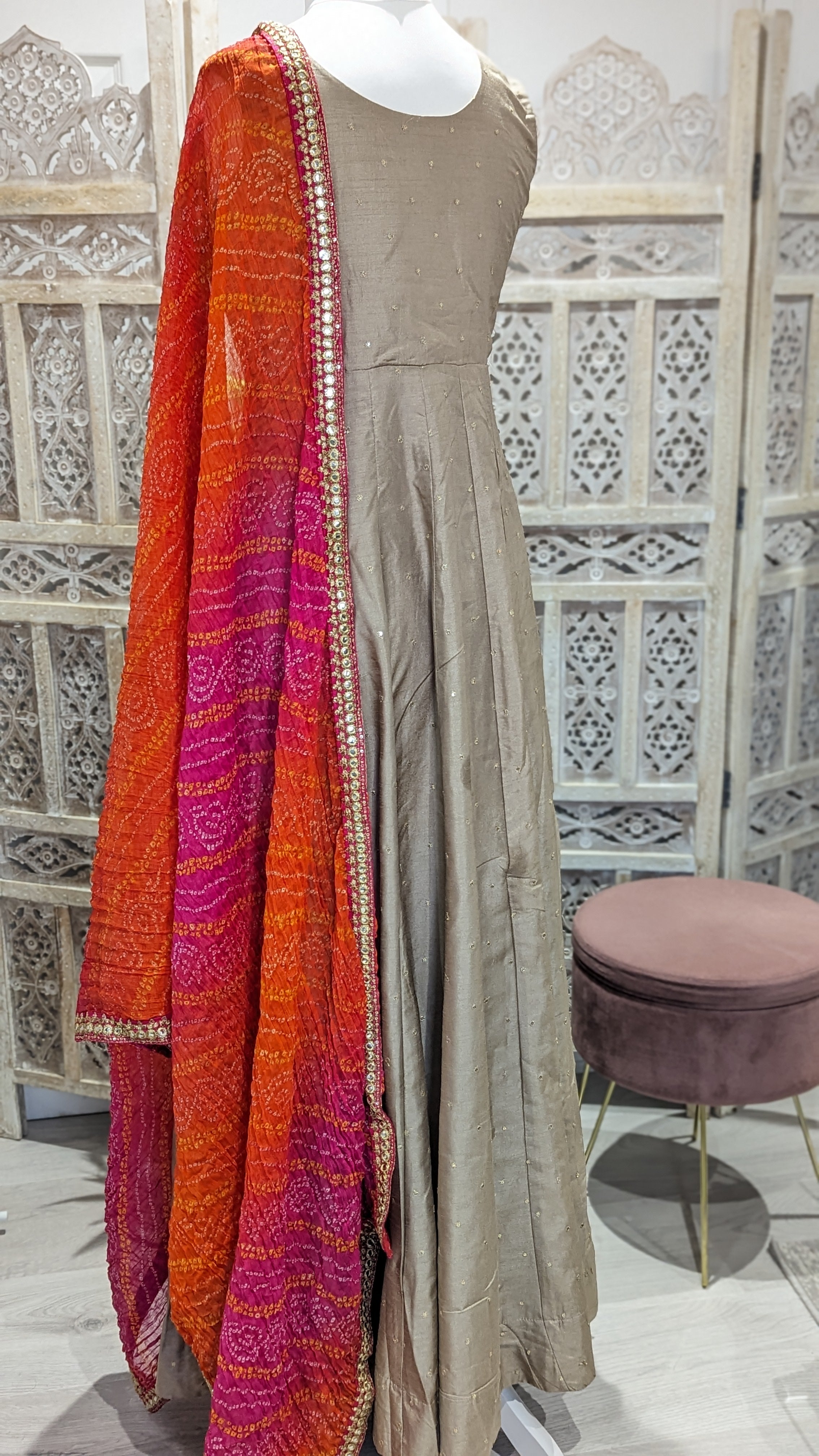 Bandhani Dupatta Long Dress - Manufacturer Exporter Supplier from Jaipur  India
