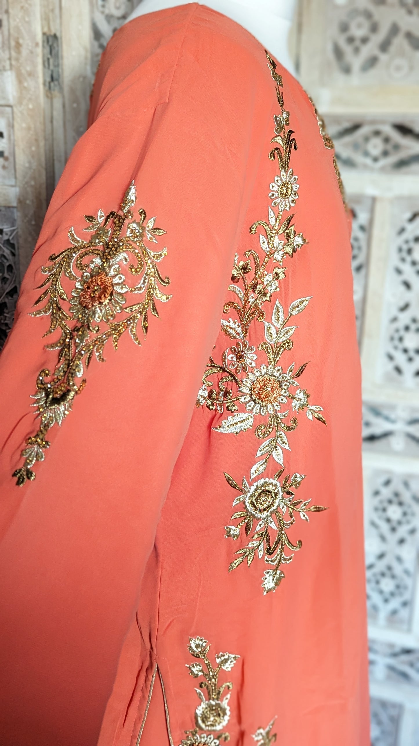 Coral Salwar Kameez (24-26)