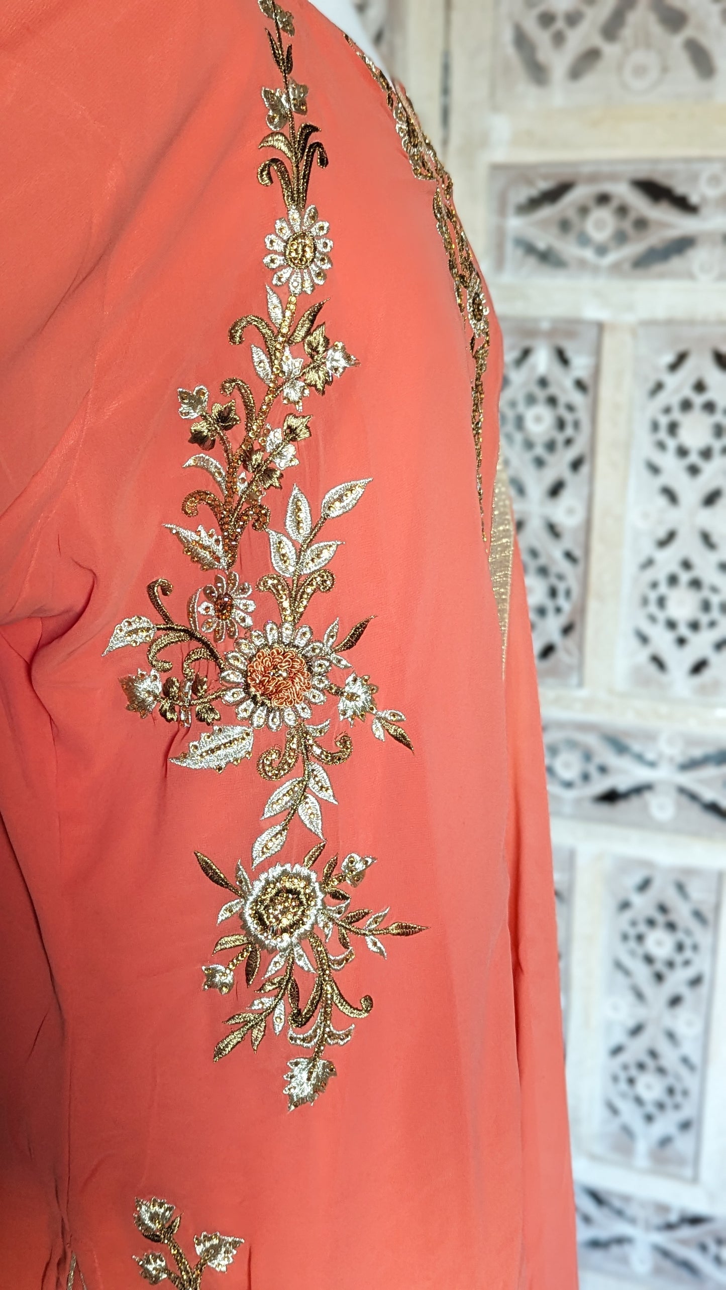 Coral Salwar Kameez (24-26)