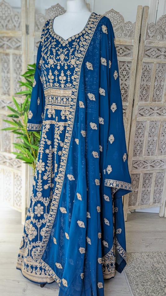 Luxury Teal Gown (16-18)