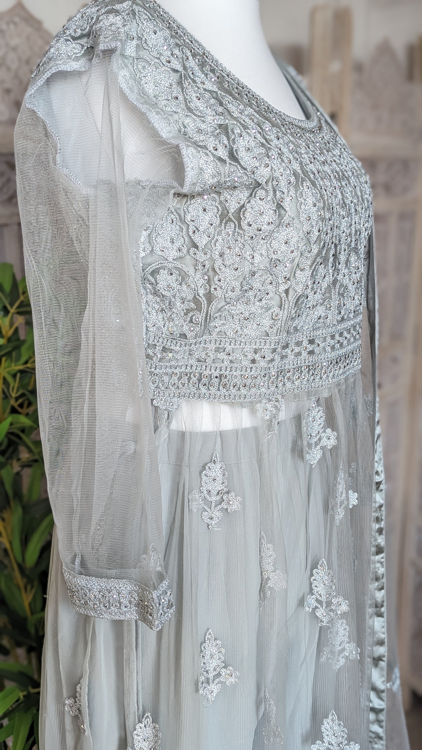 Silver Palazzo with Half Lining (12-14)