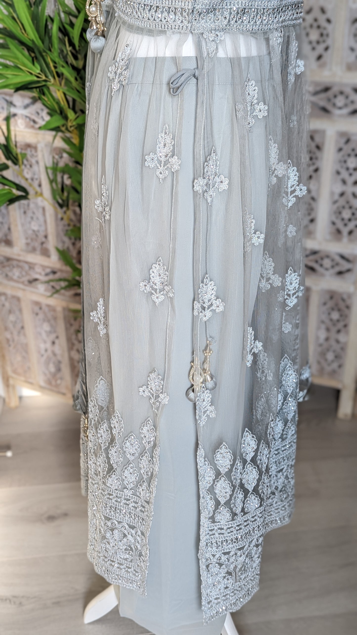 Silver Palazzo with Half Lining (12-14)