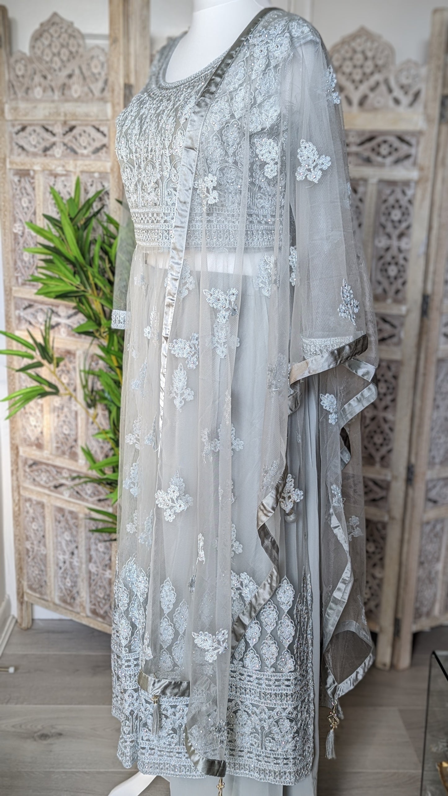 Silver Palazzo with Half Lining (12-14)