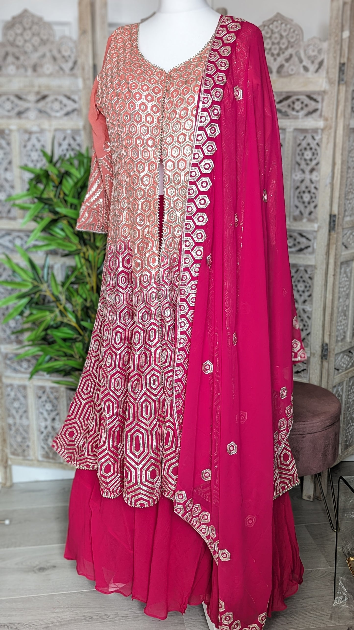 Two-tone Jacket lehenga (14-16)