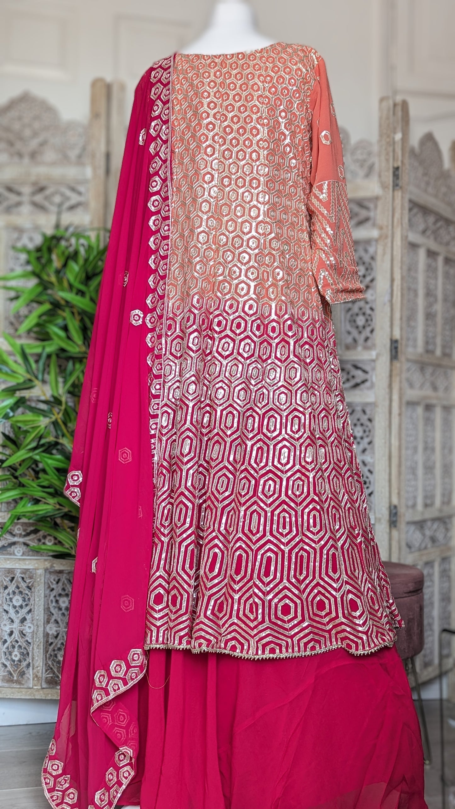 Two-tone Jacket lehenga (14-16)