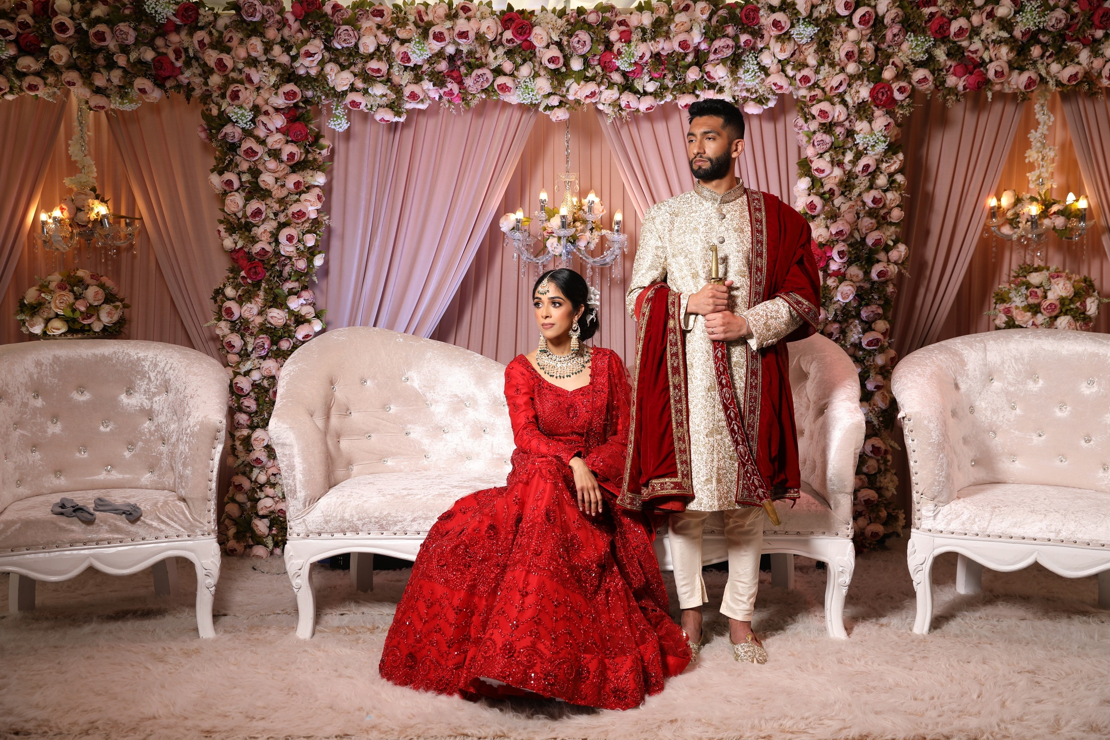 Deep red-hued traditional lehenga | Sabyasachi bridal, Bridal lehenga red, Designer  bridal lehenga