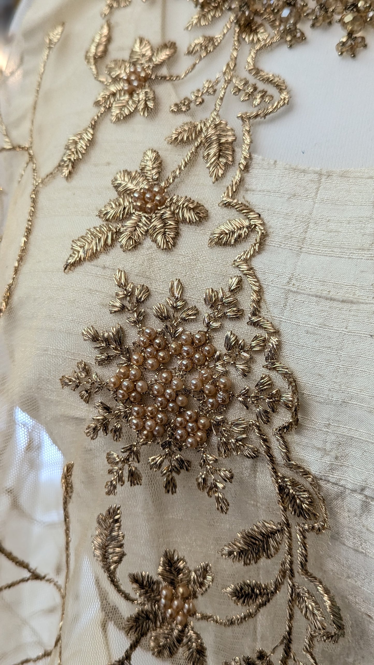 Gold Organza Dupatta