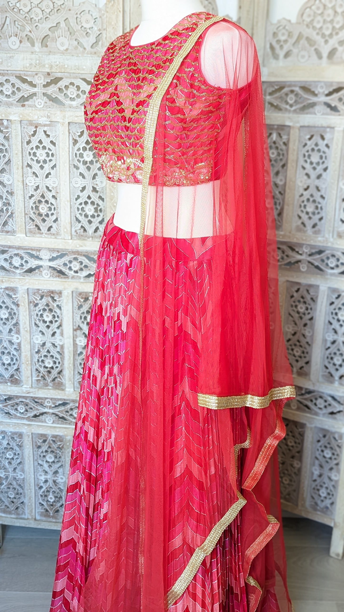 Wave Print Lehenga (14-16)