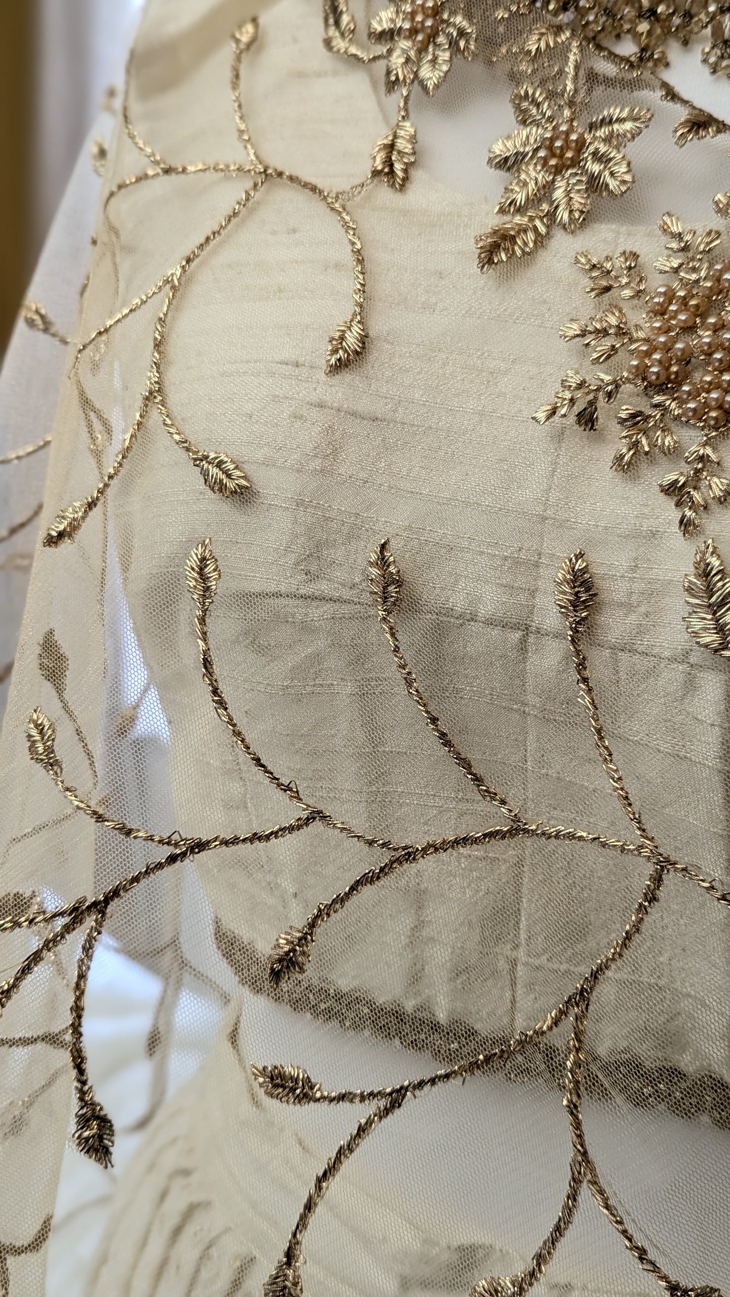Gold Organza Dupatta