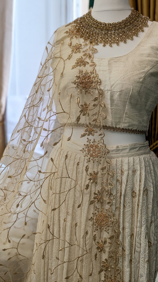 Gold Organza Dupatta