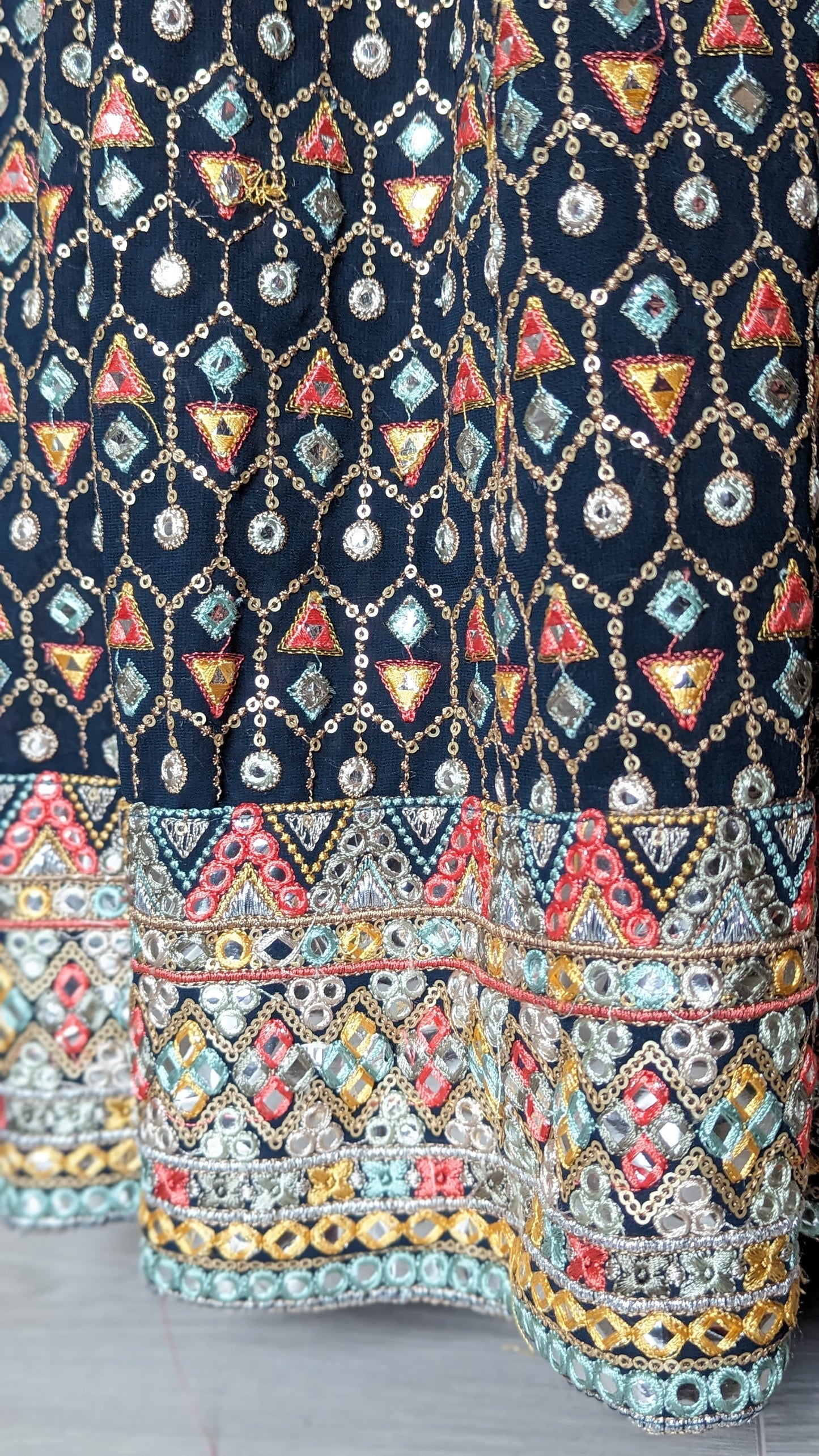 Luxury Hand embroidered Lehenga (8-10)