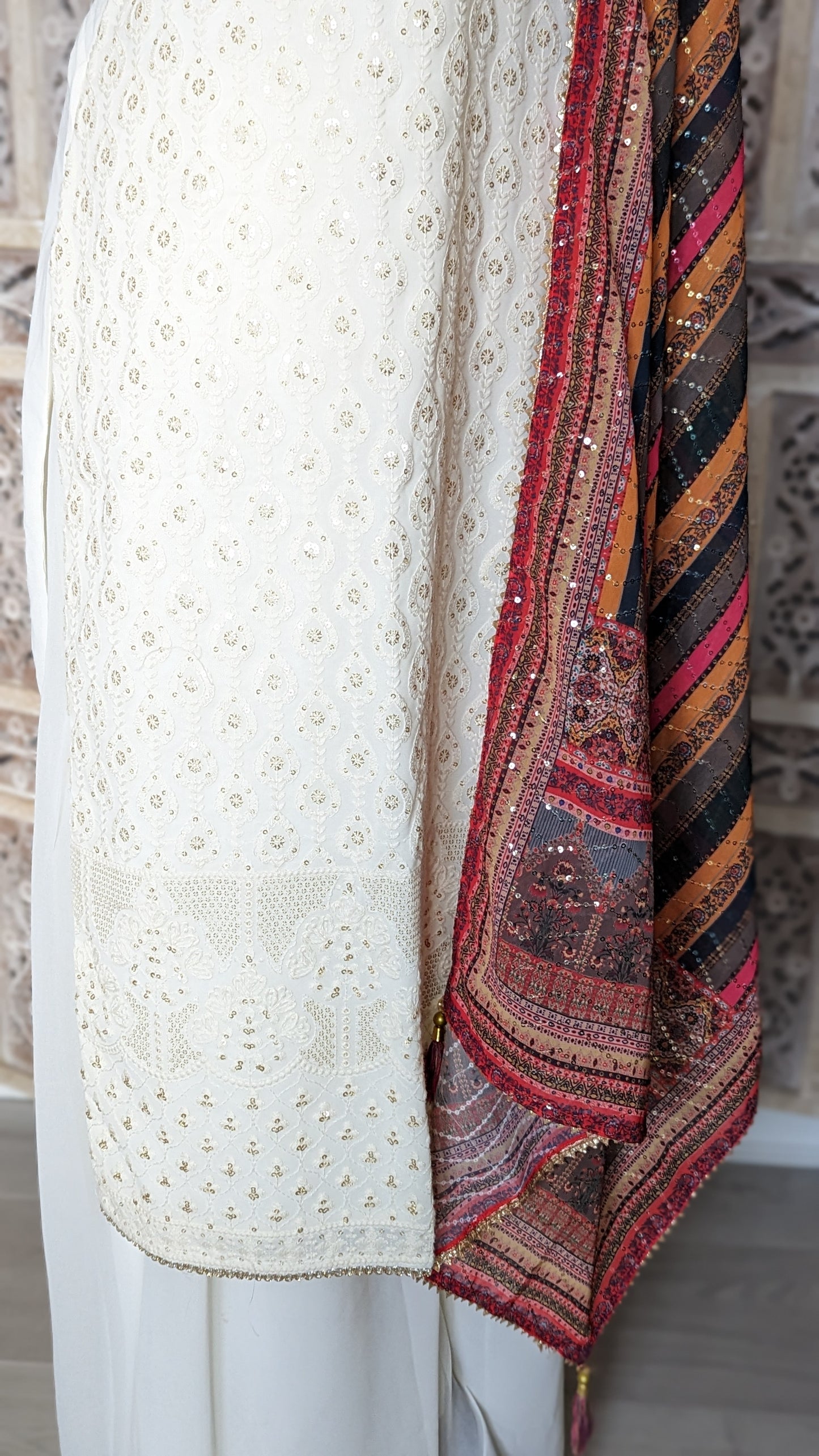 Chikankari Palazzo Suit (12-14)