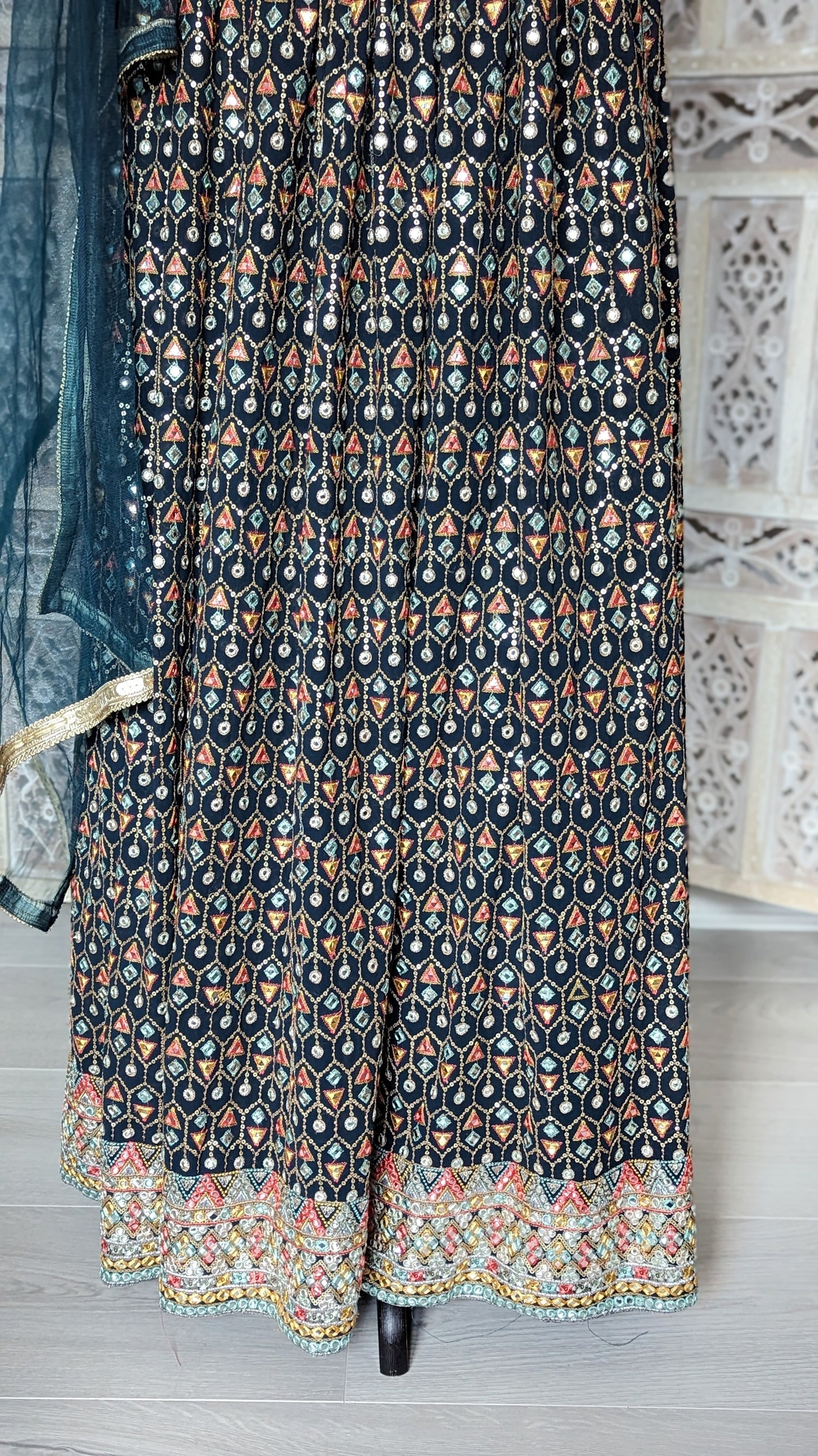 Luxury Hand embroidered Lehenga (8-10)