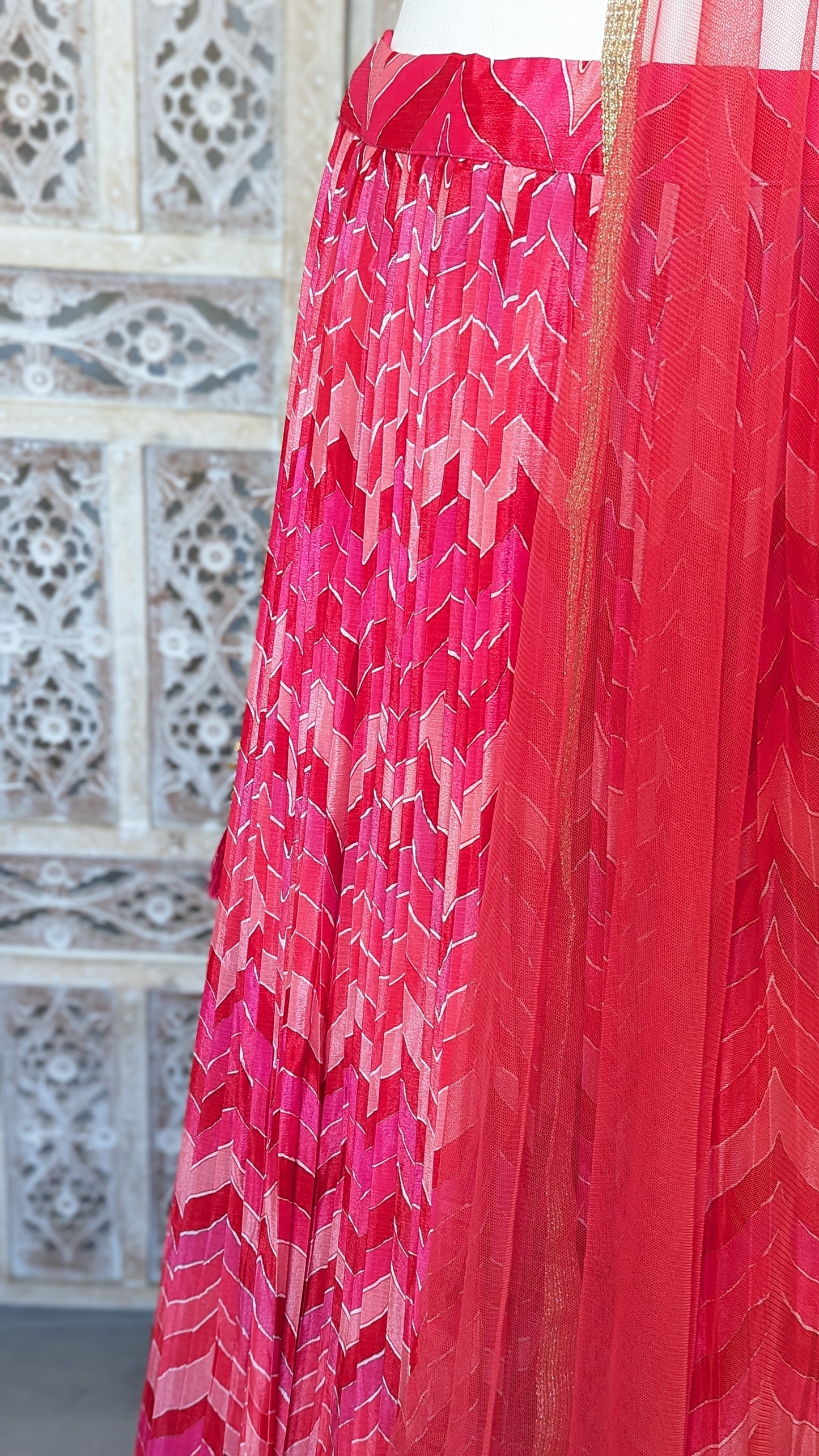 Wave Print Lehenga (14-16)