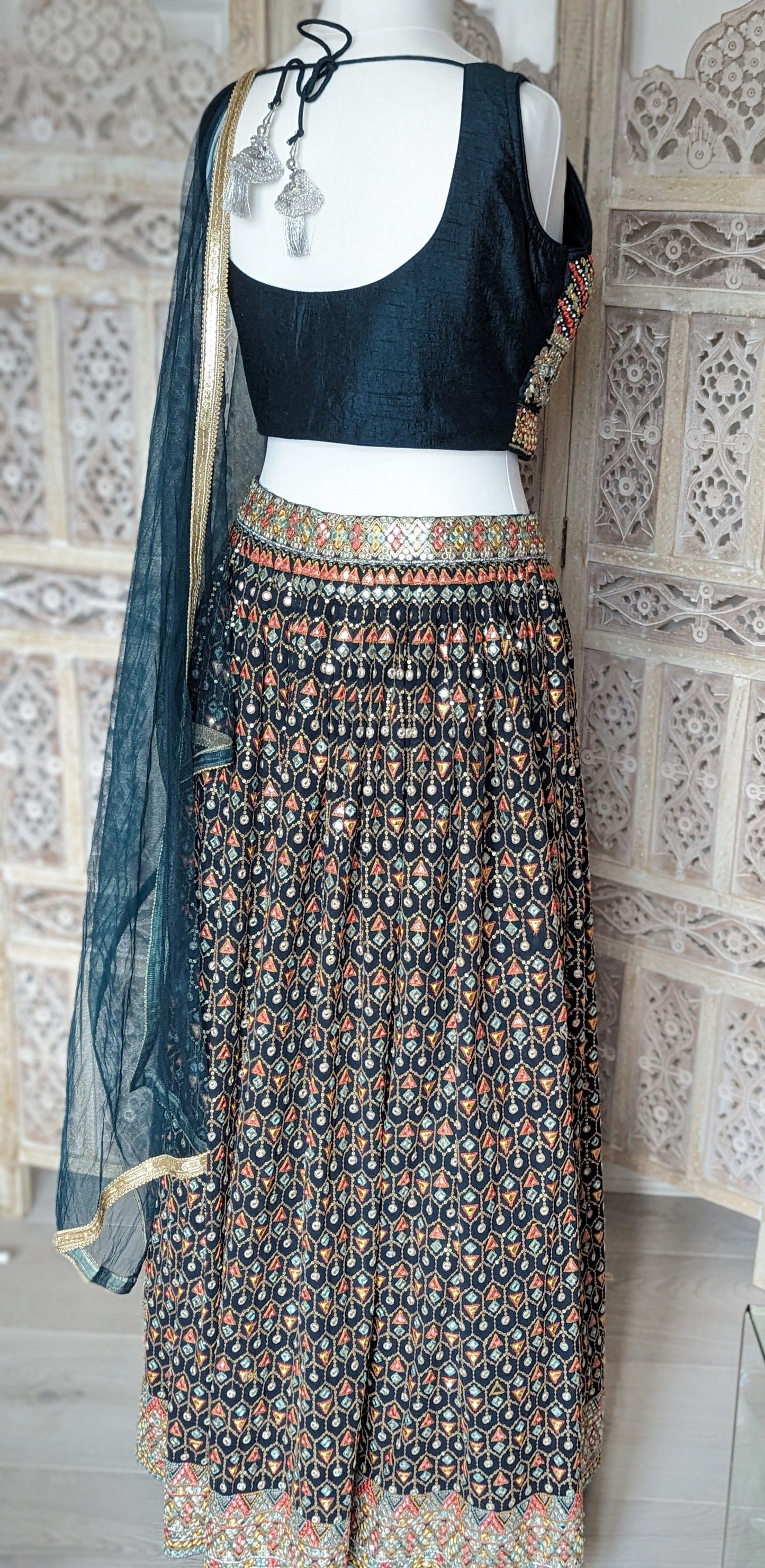 Luxury Hand embroidered Lehenga (8-10)