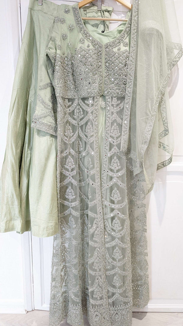 Front Split Jacket Lehenga Size 24-26 (Bust 54")