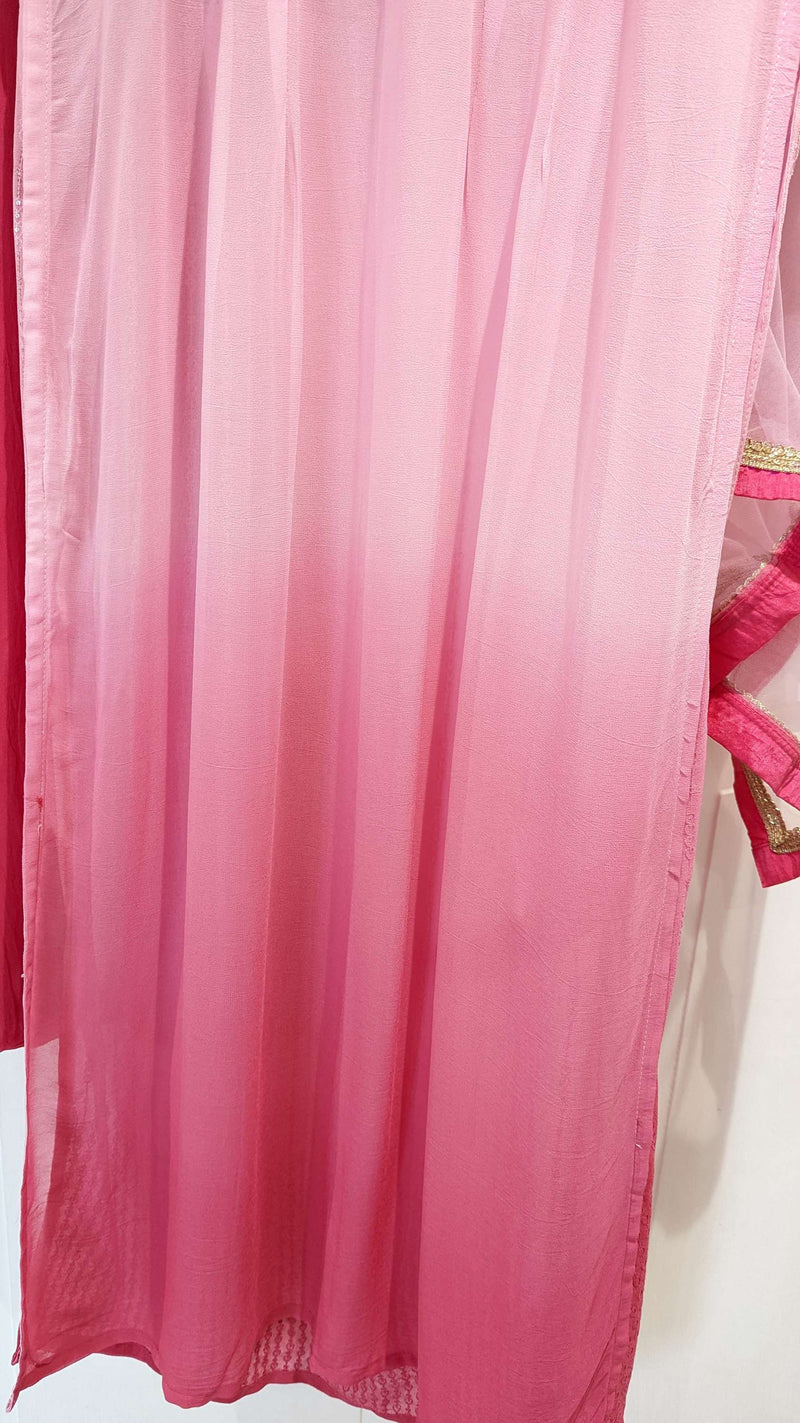 Pink Ombre Palazzo Set. Size 16-18 (Bust 46")