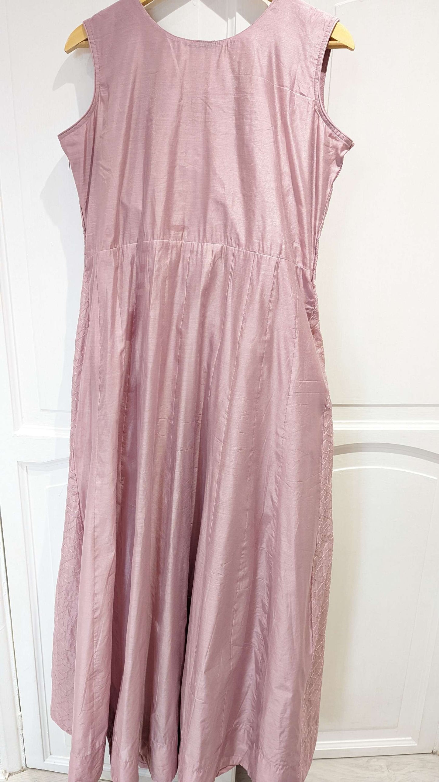 Dusty Lilac Anarkali with Burgundy Shawl (multiple sizes available)