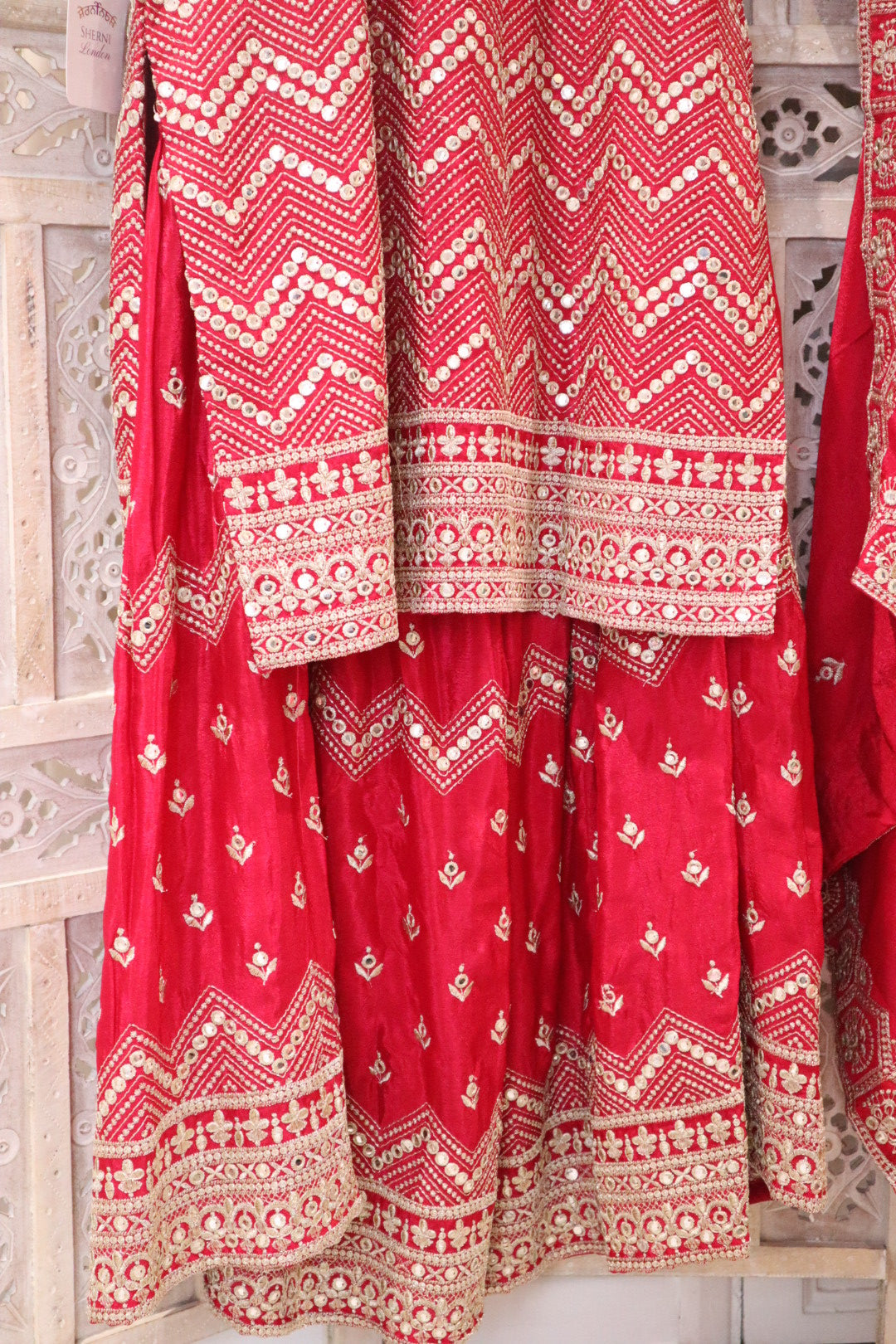 Rani Pink Gharara Suit Set (16-18)