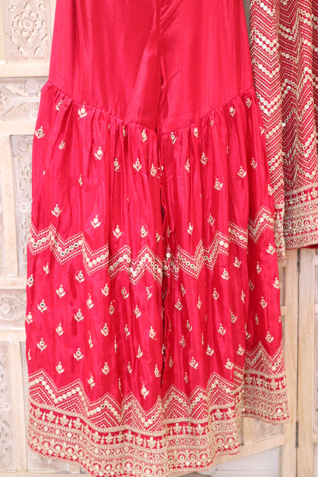 Rani Pink Gharara Suit Set (16-18)
