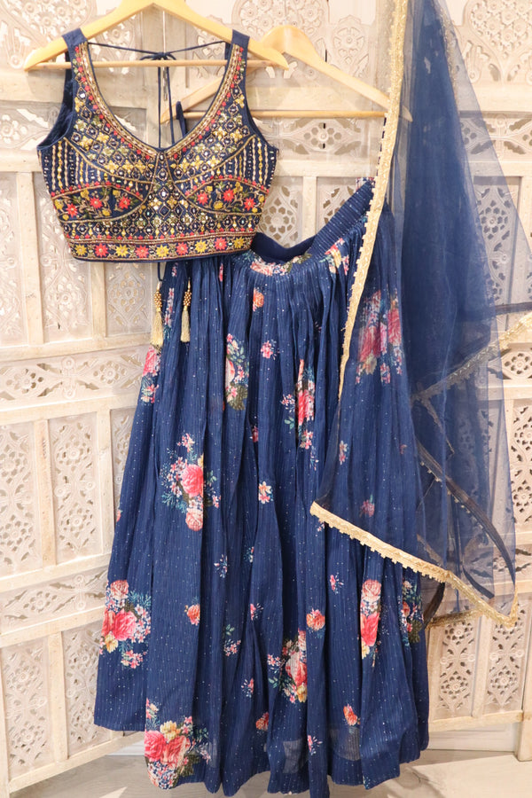 Floral Lehenga 8-10 (bust 38”)