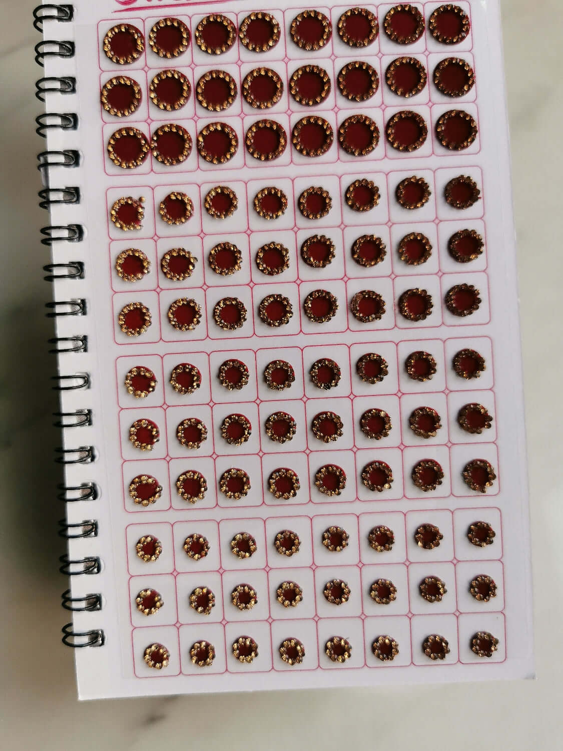 Bindi Book - 960 total - Stone Borders